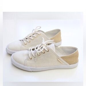 Tommy Hilfiger Flip 4 Cream/Tan Canvas Sneakers